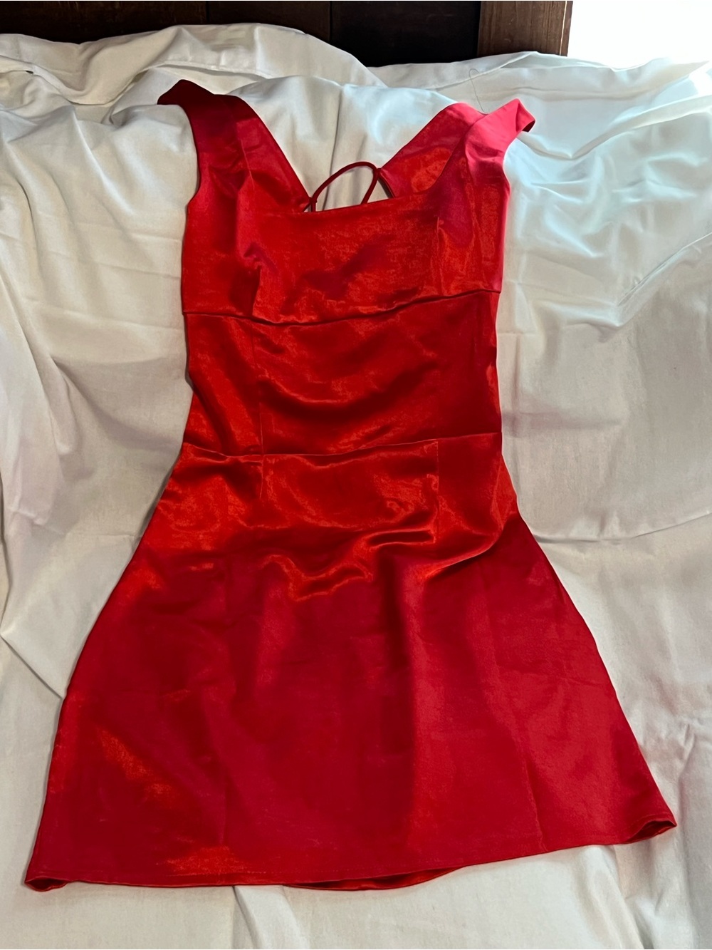 Princess Polly Red Satin Mini Dress